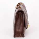 Chanel Single Flap Brown Calfskin AGHW