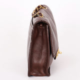 Chanel Single Flap Brown Calfskin AGHW