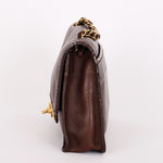 Chanel Single Flap Brown Calfskin AGHW