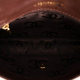 Chanel Single Flap Brown Calfskin AGHW