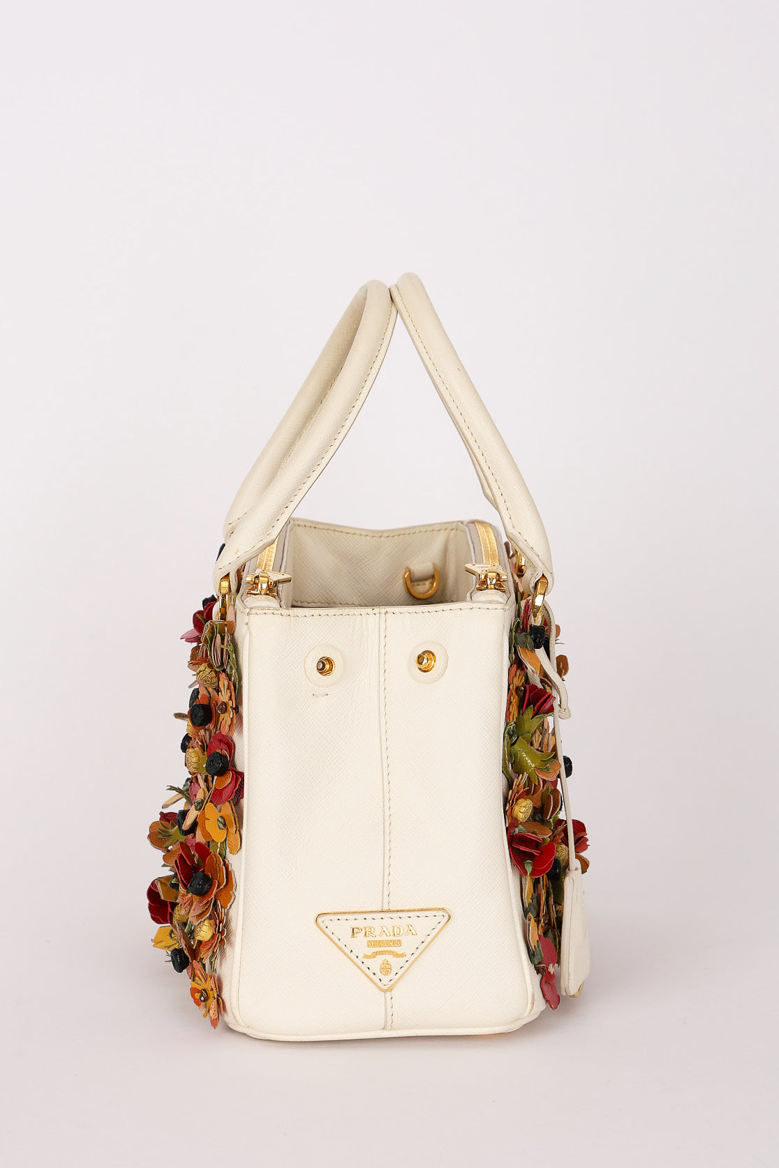 Prada Small Galleria Double Zip Garden Tote