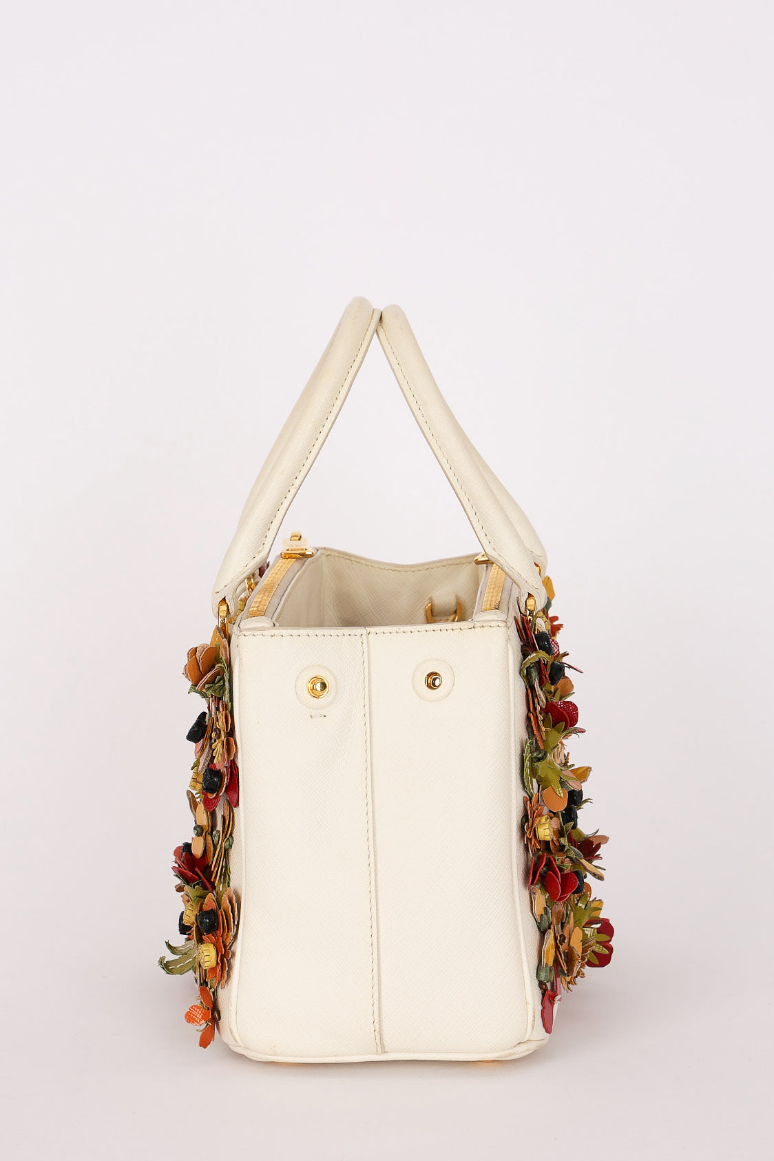Prada Small Galleria Double Zip Garden Tote