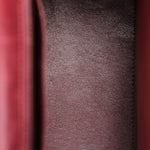 Chanel Turnlock Single Flap Top Handle Bordeaux Calfskin 1998 AGHW