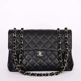 Chanel Jumbo Classic Single Flap Black Caviar SHW