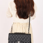 Chanel Jumbo Classic Single Flap Black Caviar SHW