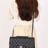 Chanel Jumbo Classic Single Flap Black Caviar SHW