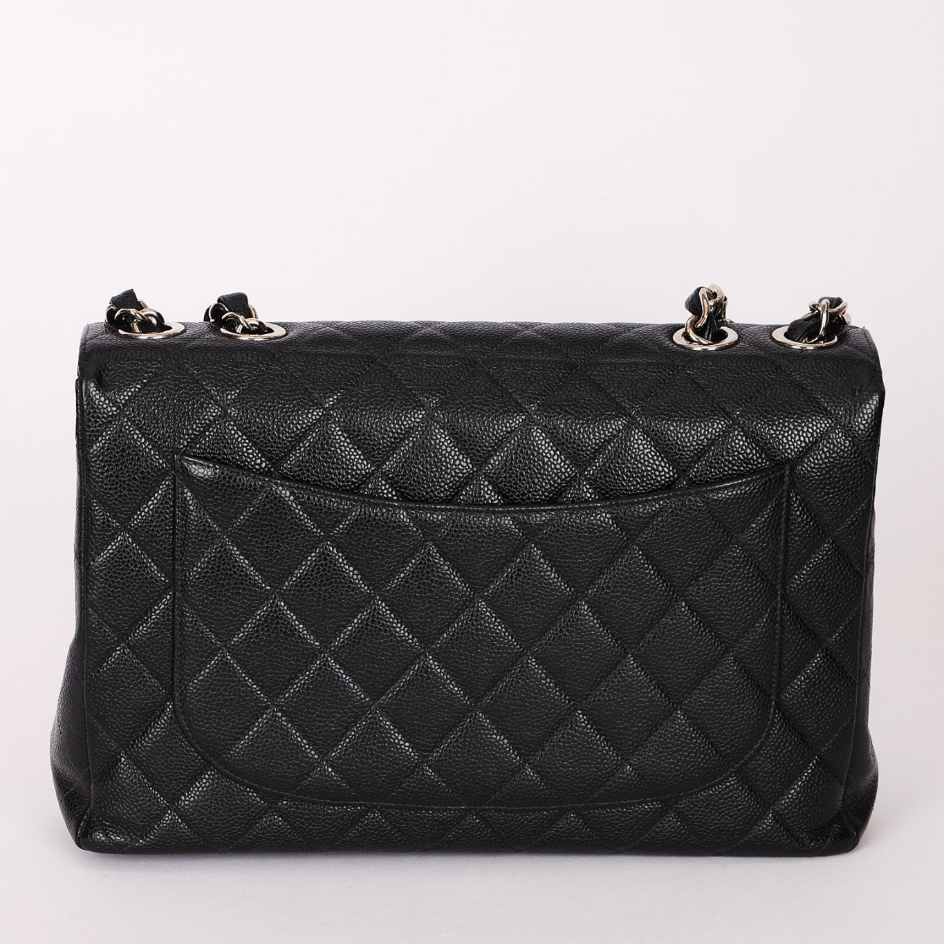 Chanel Jumbo Classic Single Flap Black Caviar SHW