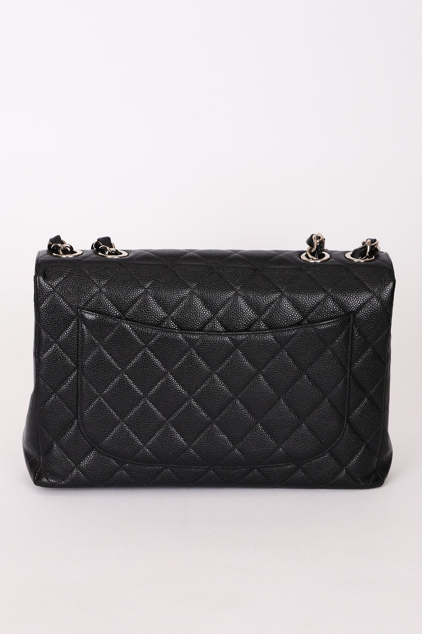 Chanel Jumbo Classic Single Flap Black Caviar SHW