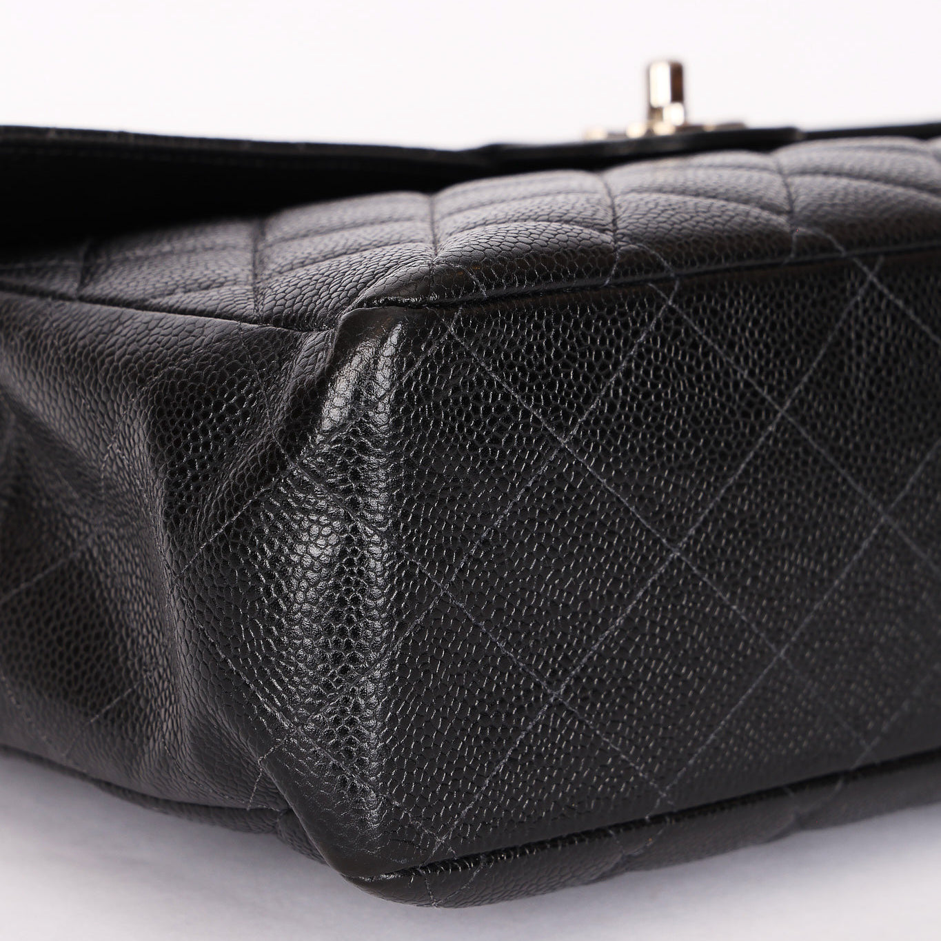 Chanel Jumbo Classic Single Flap Black Caviar SHW