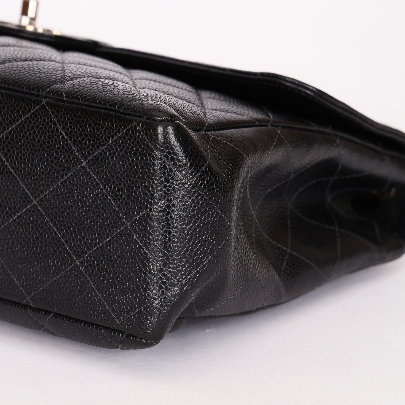 Chanel Jumbo Classic Single Flap Black Caviar SHW