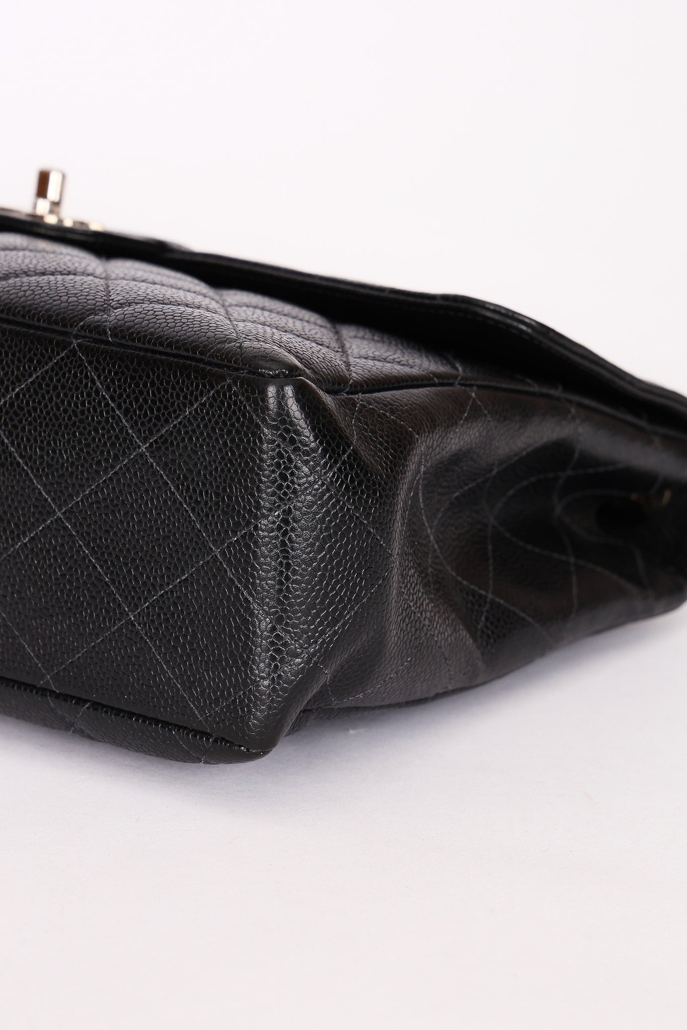 Chanel Jumbo Classic Single Flap Black Caviar SHW