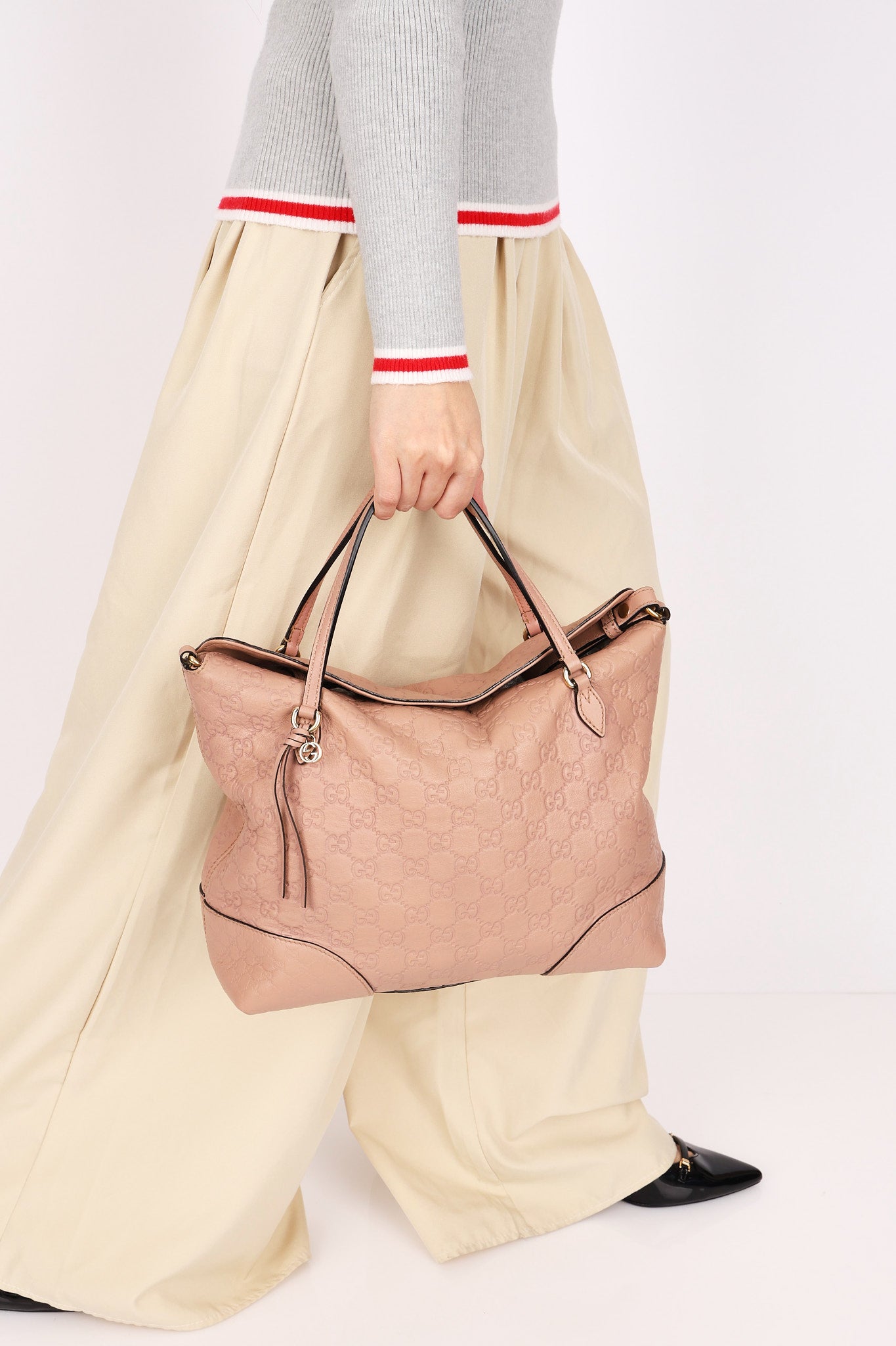 Gucci Guccissima Bree Tote Blush
