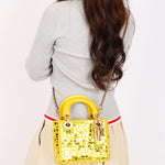 Christian Dior Mosaic of Mirrors Mini Lady Yellow