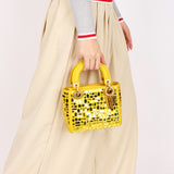 Christian Dior Mosaic of Mirrors Mini Lady Yellow