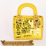 Christian Dior Mosaic of Mirrors Mini Lady Yellow