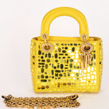 Christian Dior Mosaic of Mirrors Mini Lady Yellow