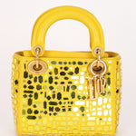 Christian Dior Mosaic of Mirrors Mini Lady Yellow