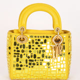 Christian Dior Mosaic of Mirrors Mini Lady Yellow