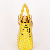 Christian Dior Mosaic of Mirrors Mini Lady Yellow