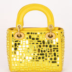 Christian Dior Mosaic of Mirrors Mini Lady Yellow