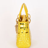 Christian Dior Mosaic of Mirrors Mini Lady Yellow