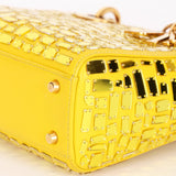 Christian Dior Mosaic of Mirrors Mini Lady Yellow