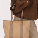 Hermès Zipped Garden Party Tote Etoupe Toile & Negonda PHW 2009
