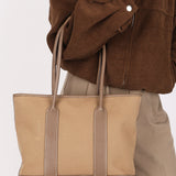 Hermès Zipped Garden Party Tote Etoupe Toile & Negonda PHW 2009
