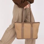 Hermès Zipped Garden Party Tote Etoupe Toile & Negonda PHW 2009