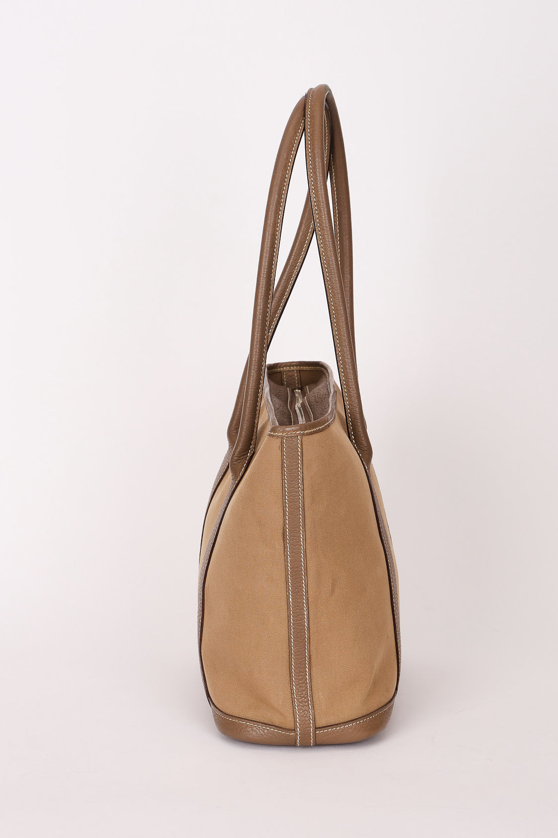 Hermès Zipped Garden Party Tote Etoupe Toile & Negonda PHW 2009