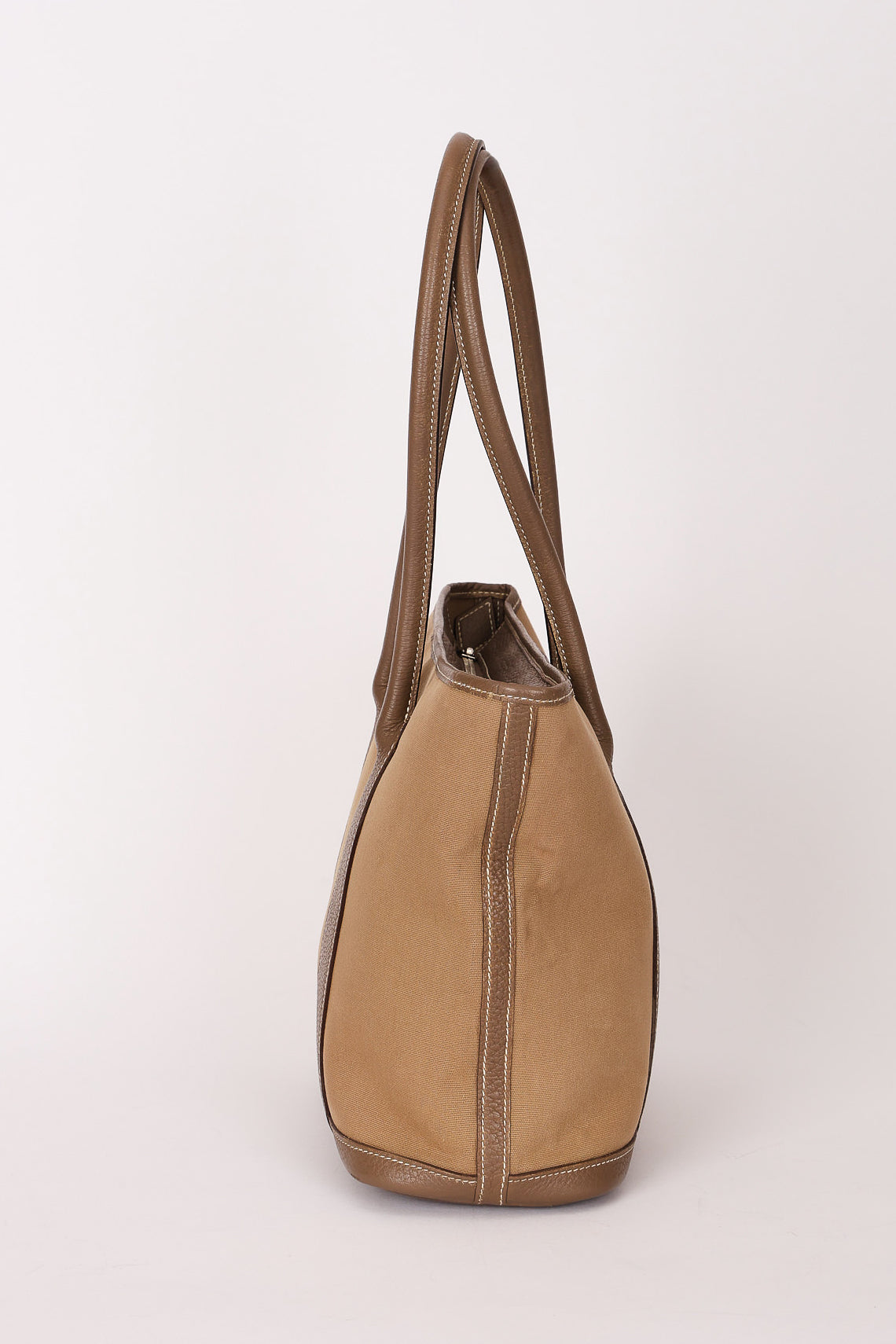 Hermès Zipped Garden Party Tote Etoupe Toile & Negonda PHW 2009
