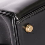 Hermès Kelly 28 Noir Box Retourne 1987 GHW