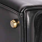 Hermès Kelly 28 Noir Box Retourne 1987 GHW