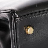 Hermès Kelly 28 Noir Box Retourne 1987 GHW