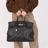Hermès Birkin 40 Noir Togo 2000 GHW