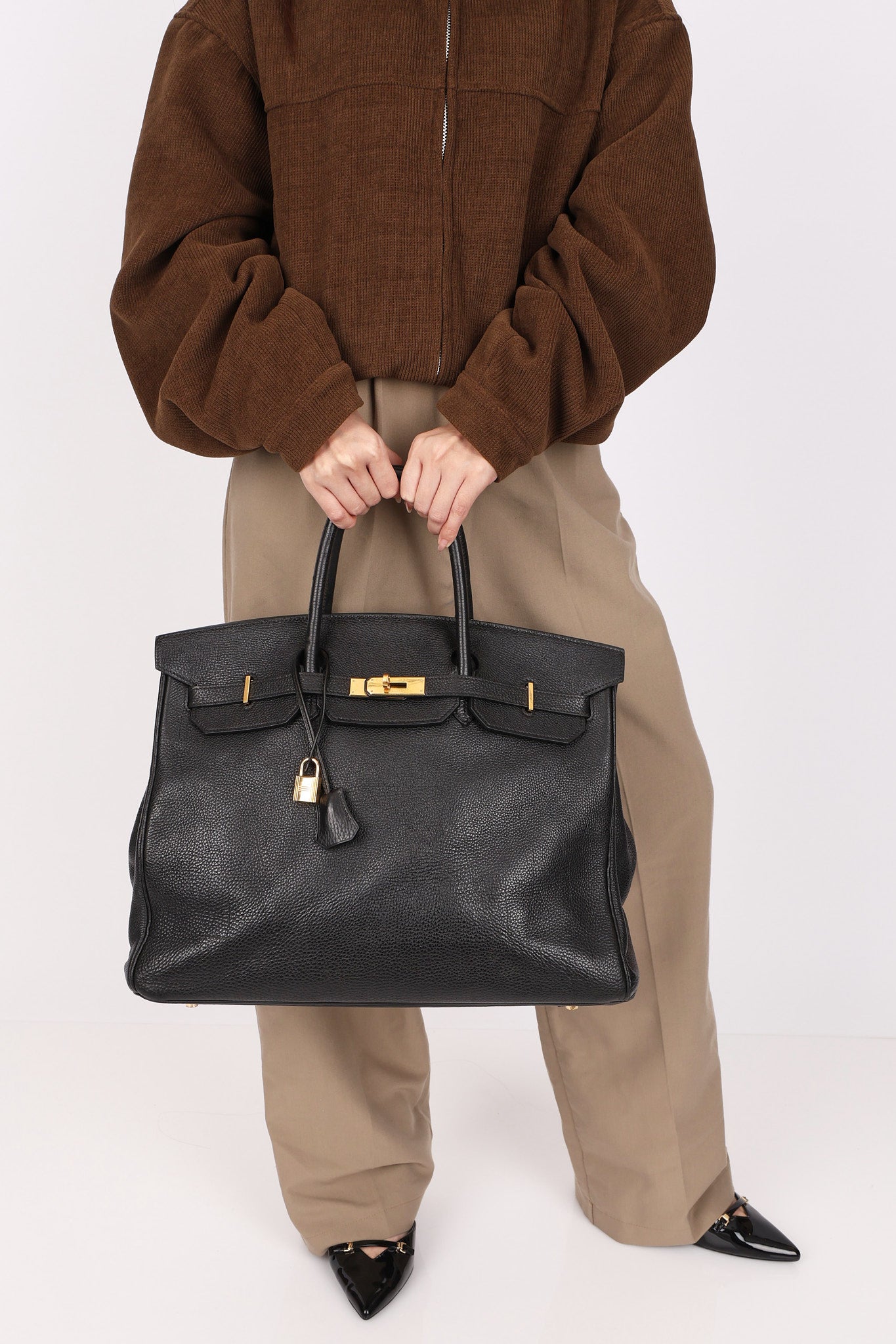 Hermès Birkin 40 Noir Togo 2000 GHW