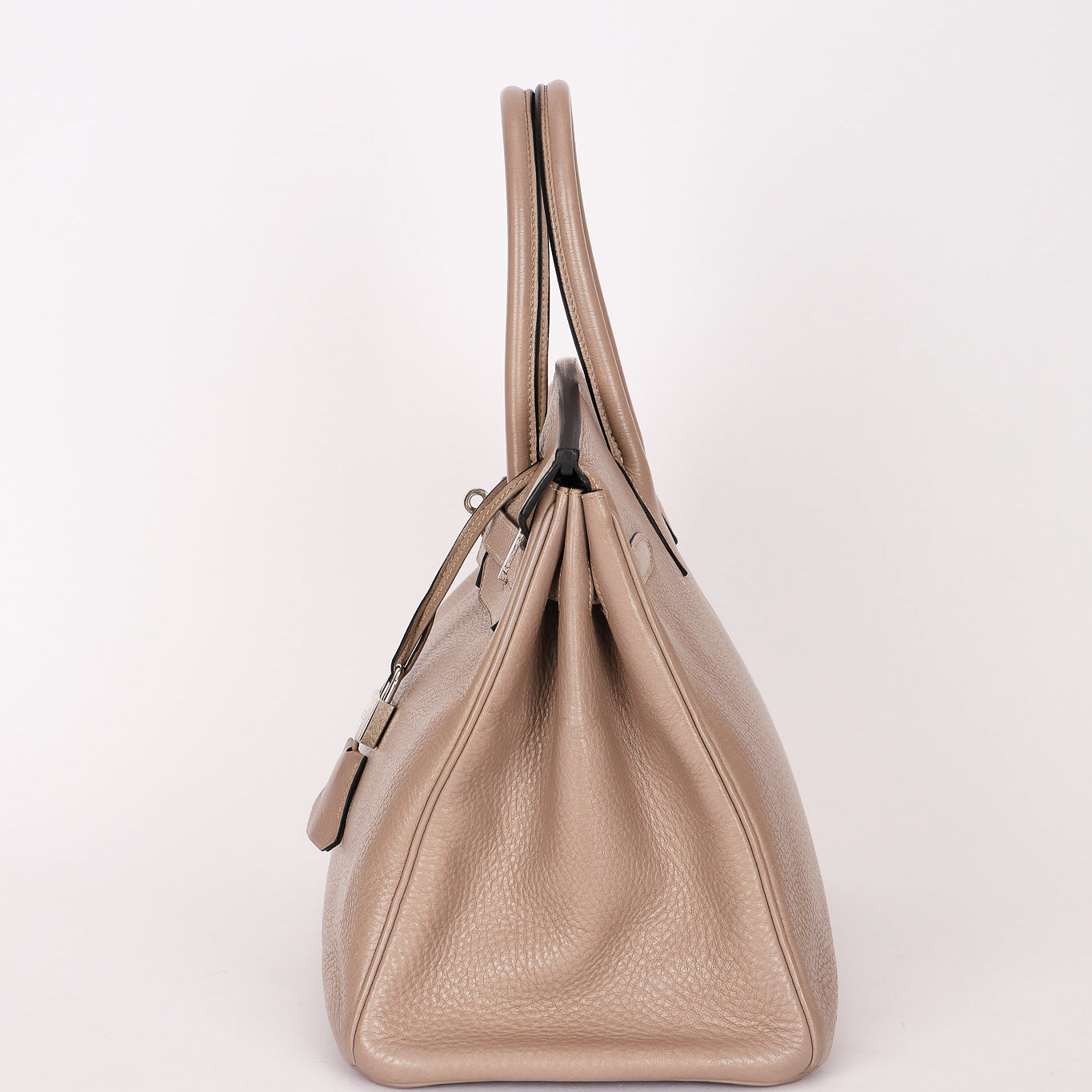 Hermès Birkin 35 Gris Tourterelle Clemence 2001 PHW