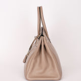 Hermès Birkin 35 Gris Tourterelle Clemence 2001 PHW
