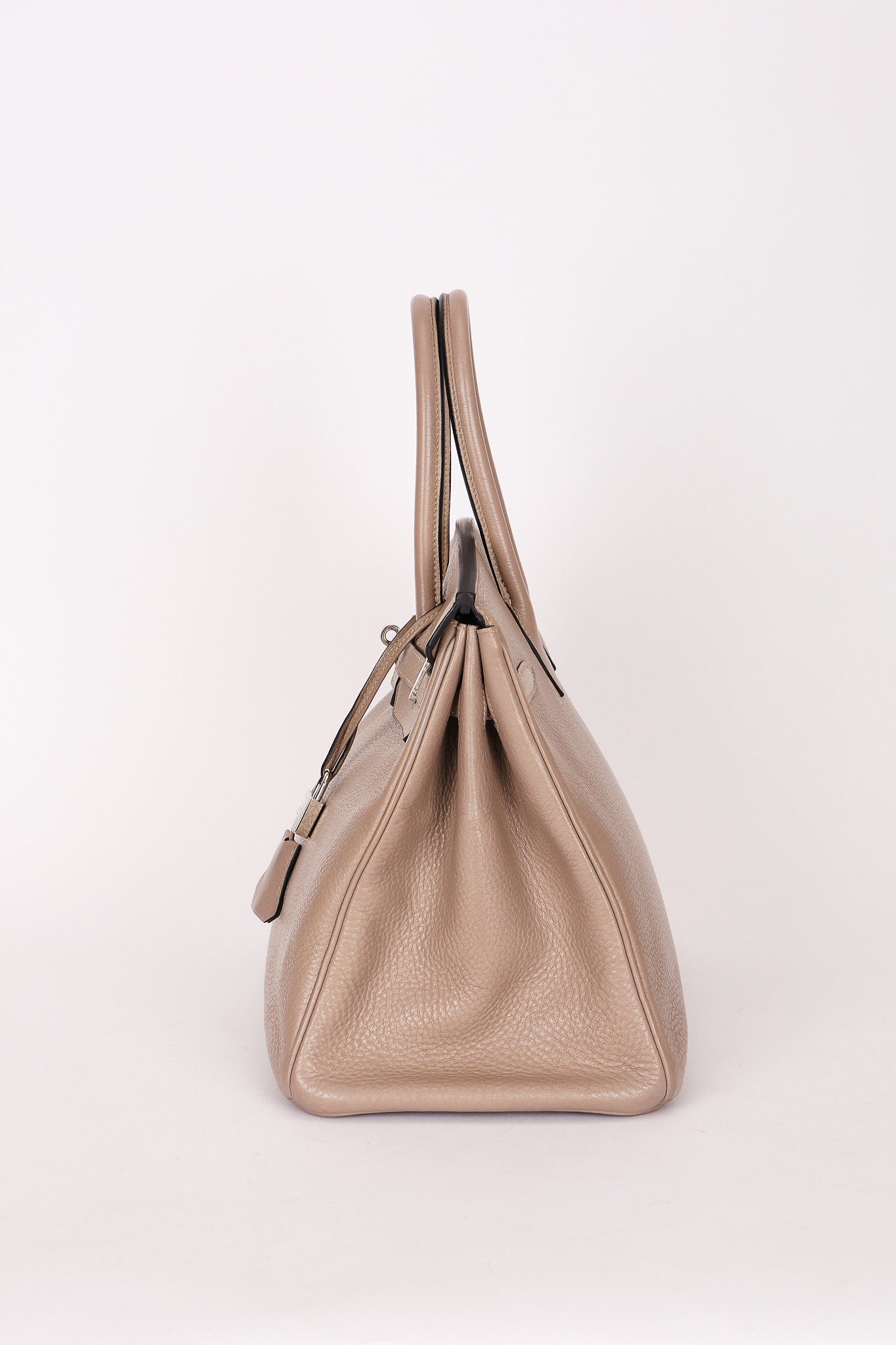 Hermès Birkin 35 Gris Tourterelle Clemence 2001 PHW