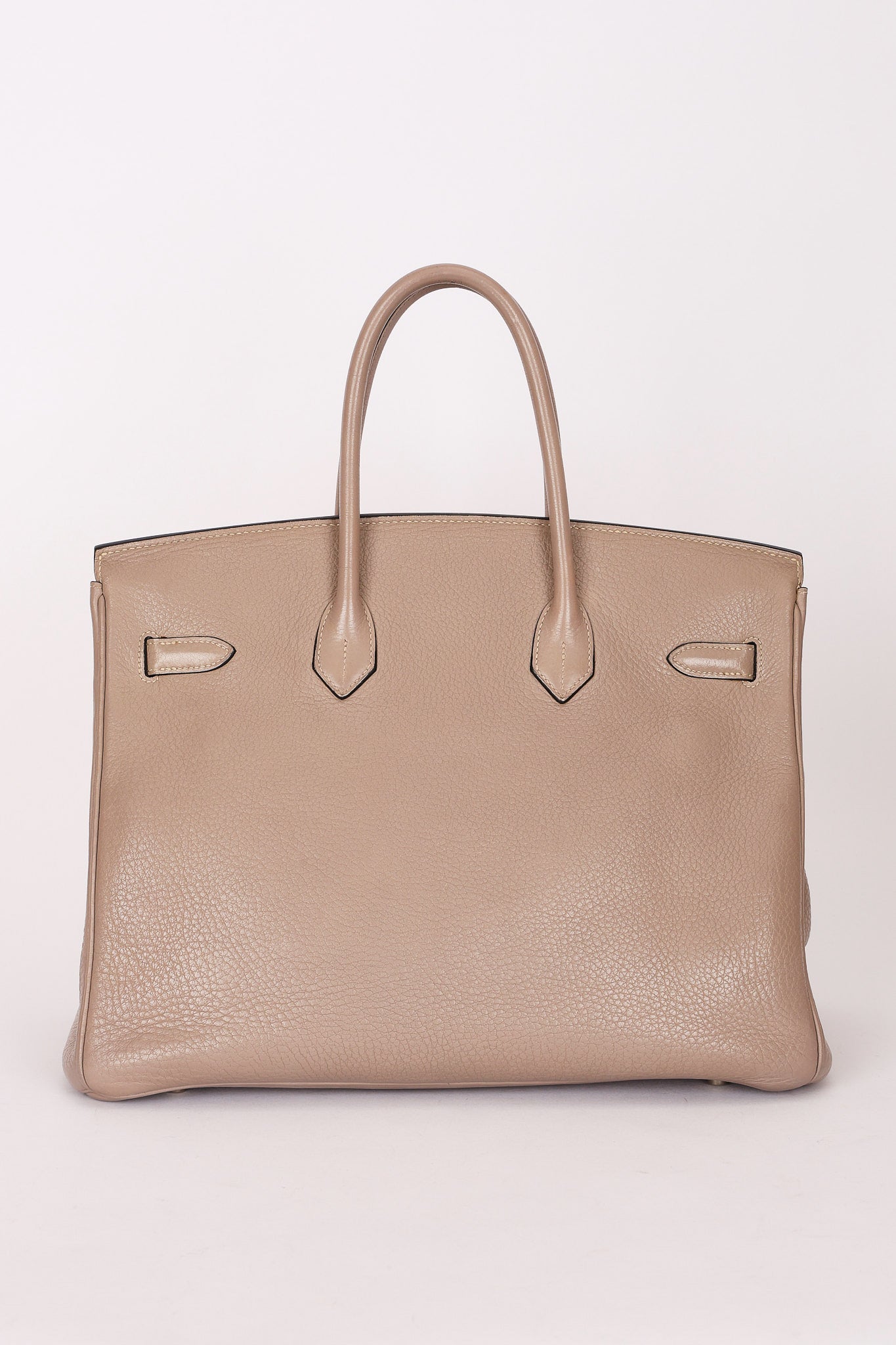 Hermès Birkin 35 Gris Tourterelle Clemence 2001 PHW