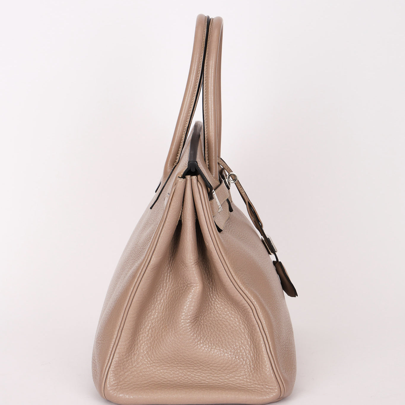 Hermès Birkin 35 Gris Tourterelle Clemence 2001 PHW