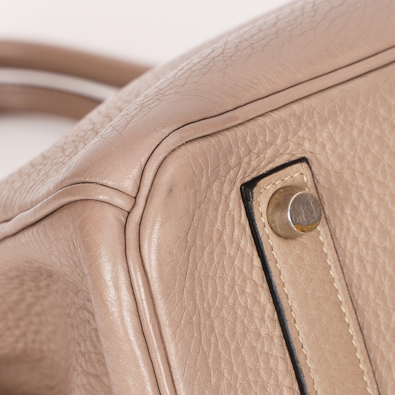 Hermès Birkin 35 Gris Tourterelle Clemence 2001 PHW