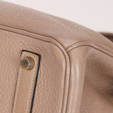 Hermès Birkin 35 Gris Tourterelle Clemence 2001 PHW