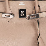 Hermès Birkin 35 Gris Tourterelle Clemence 2001 PHW