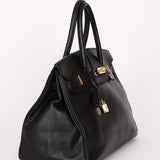 Hermès Birkin 35 Noir Clemence 2002 GHW