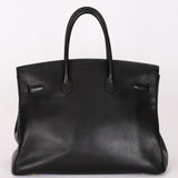 Hermès Birkin 35 Noir Clemence 2002 GHW