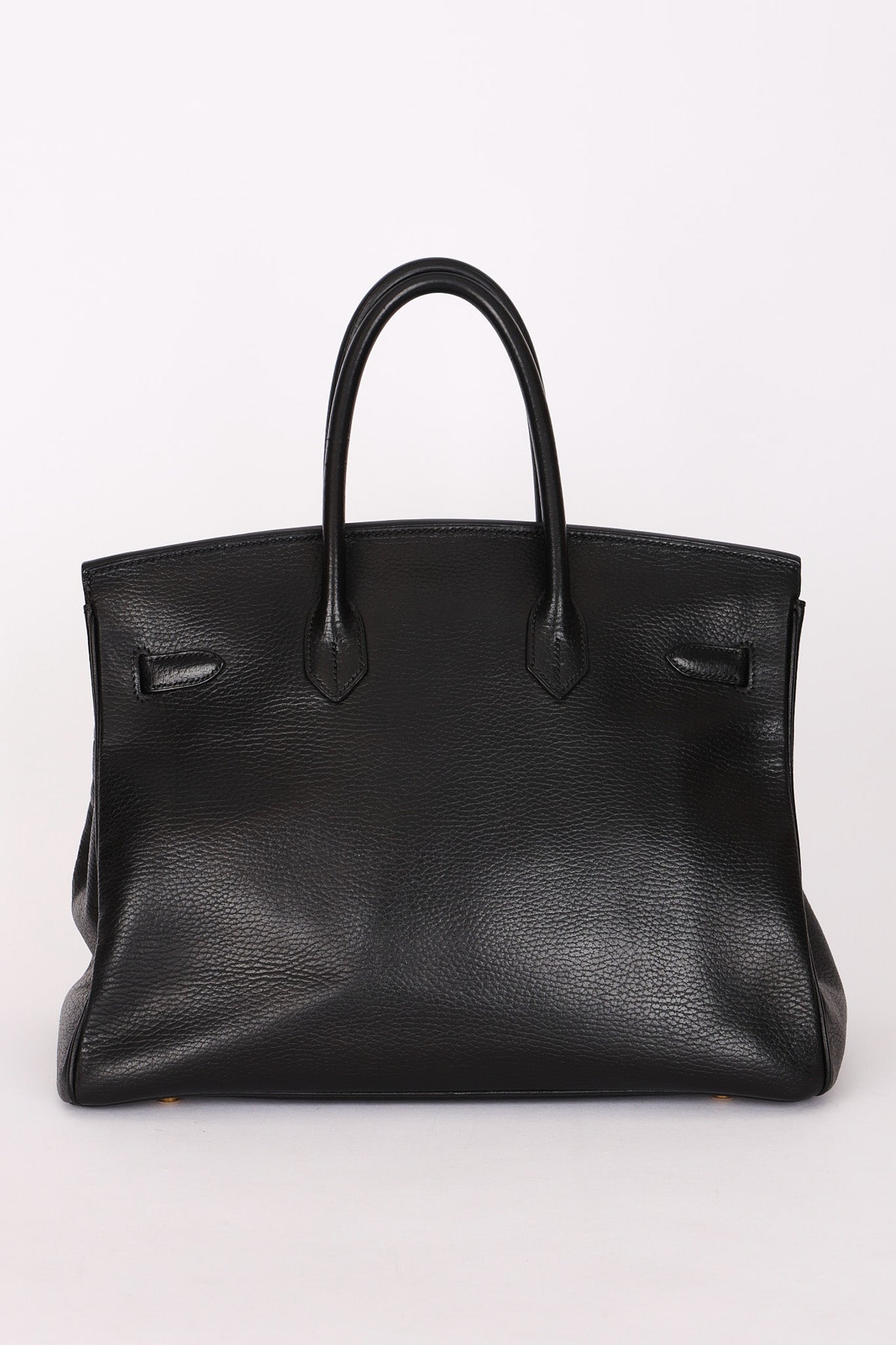Hermès Birkin 35 Noir Clemence 2002 GHW