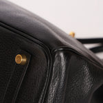 Hermès Birkin 35 Noir Clemence 2002 GHW