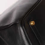 Hermès Birkin 35 Noir Clemence 2002 GHW