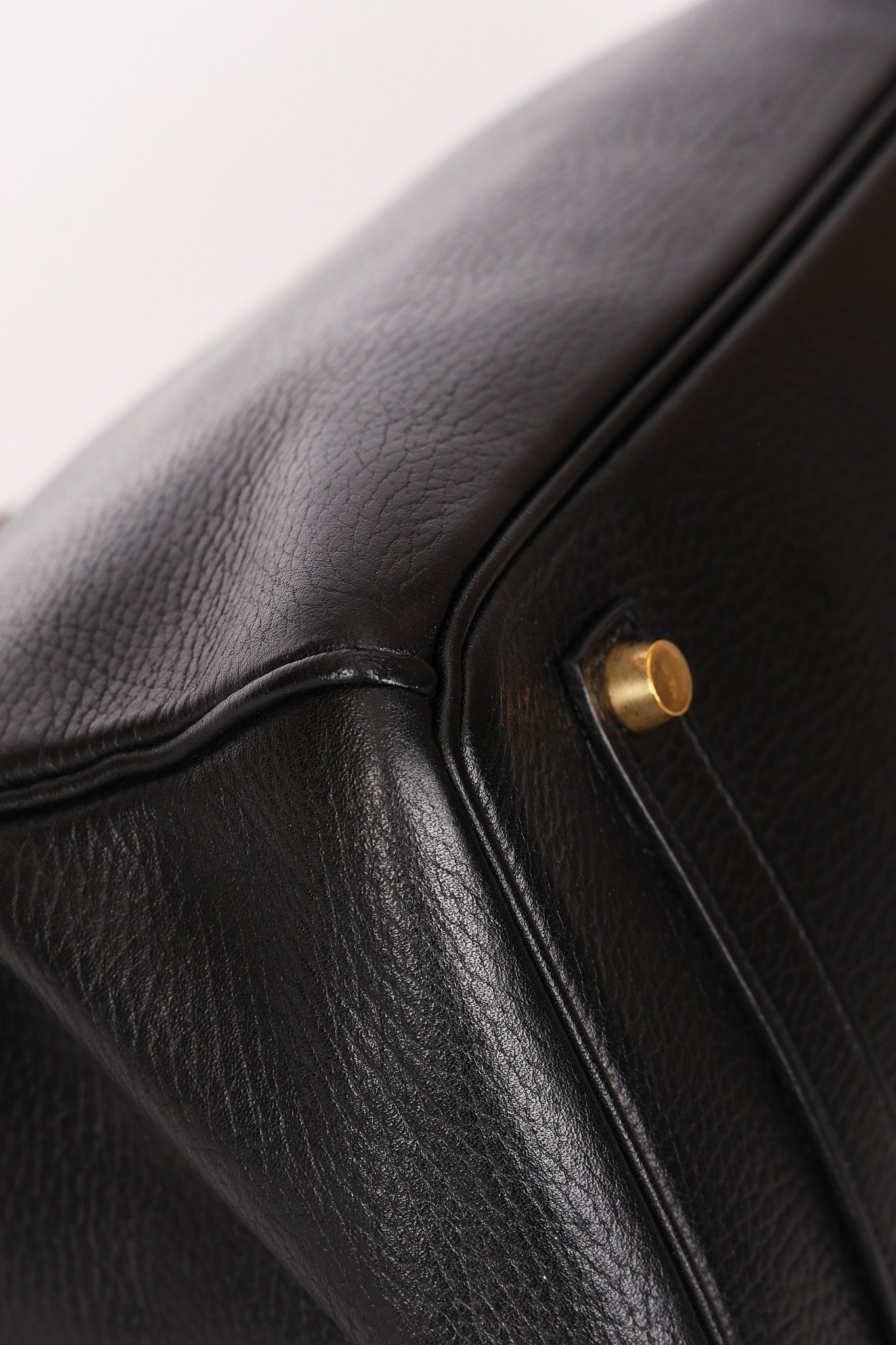 Hermès Birkin 35 Noir Clemence 2002 GHW